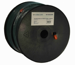 Koaxiální kabel venkovní ZIRCON CCS 125 ALPE černý - návin 100 m