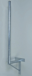 Držák na zeď 35/120 cm, průměr 42 mm, T základna, vzpěra, žárový zinek
