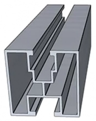 Hliníkový montážní H profil 40x40mm 2,20m pro M10 šestihrannou hlavu