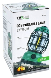 LED outdoorová svítilna na baterie LED COB 3x3W