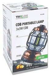 LED outdoorová svítilna na baterie LED COB 3x3W