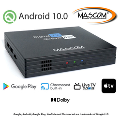 MASCOM MC A102T/ C, Android TV 10.0, DVB-T2, 4K HDR, Ovladač s TV Control - Doprava zdarma !!!