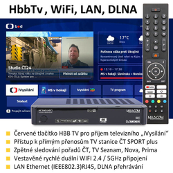 Mascom MC9140, DVB S2+T2+C, HBB TV, IPTV, WIFI, 4K UHD - Doprava zdarma !!!