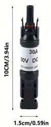 Konektor MC4 1000V/30A (2.5-6mm²) s válcovou pojistkou 30A