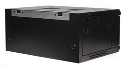 RACK 19" nástěnný datový rozvaděč 6U 600x600 RAL9004, dveře sklo k samosestavení, černý  - kopie