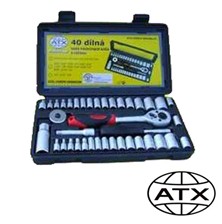 Sada 40 dílů nástrčných klíčů s ráčnou - ATX profi