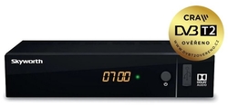 SKYWORTH SKW-T21FTA, DVB-T2 OVĚŘĚNO, HEVC H.265, LAN, HDMI, SCART