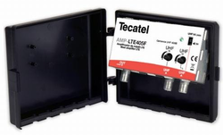 TECATEL širokopásmový UHF1/UHF2 zesilovač 40dB LTE405L 5G, venkovní