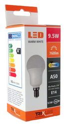 Žárovka LED 9,5W/230V E14 A50 teplá bílá 760lm