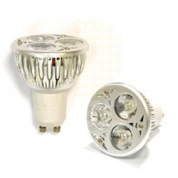 Žárovka LED GU10 3x1 bodová 230V 3W - bílá teplá