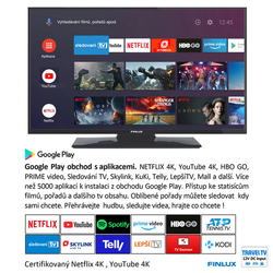 Finlux TV 32FFMG5770 - FHD T2 SAT ANDROID WIFI 12V TRAVEL TV - Doprava zdarma !!!