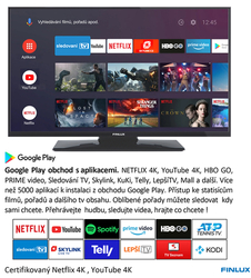 Finlux TV 42FUF7070 - ANDROID HDR UHD, T2 SAT HBBTV WIFI SKYLINK LIVE - Doprava zadarmo !!!