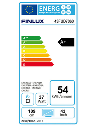 Finlux TV 43FUD7060 - UHD SAT/ T2 SMART WIFI SKYLINK LIVE-