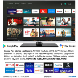 Finlux TV43FUG9070 - QLED Android 11, ULTRATENKÁ, BEZRÁMOVÁ - Doprava zdarma !!!