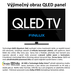 Finlux TV 50FUG9070- QLED Android 11, ULTRATENKÁ, BEZRÁMOVÁ - doprava zdarma !!!