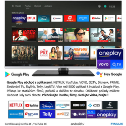 Finlux TV 50FUG9070- QLED Android 11, ULTRATENKÁ, BEZRÁMOVÁ - doprava zdarma !!!
