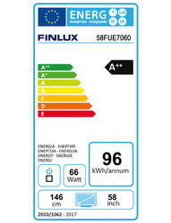Finlux TV 58FUE7060 - UHD SAT/ T2 SMART WIFI SKYLINK LIVE-
