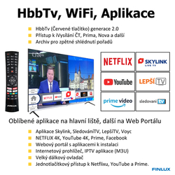 Finlux TV 65FUF9060 - QLED HDR UHD WIFI TENKÁ BEZRÁMOVÁ- Doprava zdarma !!!
