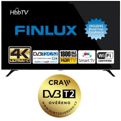 Finlux TV 75FUE8560 XUHD-4K, T2, SAT, SKYLINK LIVE, WIFI-