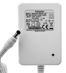 Adaptér napájecí 12V 2,5A spínaný koncovka 5,5x2,5mm přívodní kabel 1,5m LED kontrolka