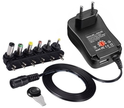 Adaptér napájecí 3-12V 2,5A +USB 5V/2,1A spínaný