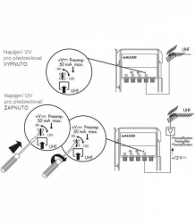 Anténní zesilovač ALCAD AM-150 1x vstup UHF