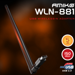 Amiko USB Wifi adaptér s anténkou WLN-881 5db