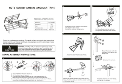 Anténa Angular Flexivel TRI-15 LTE700 11dB