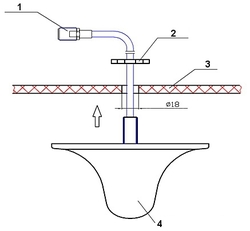 Anténa GSM/DCS/UMTS TRANS-DATA ATK-D2/N + konektor N(f)