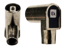 Anténní konektor IEC úhlový na kabel 6,9mm profi ITS Female