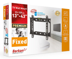Držák TV Barkan 202+, E202+.B fixní do 200x200mm, pro TV 13"- 43" (33-109cm), do 40kg