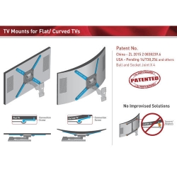 Držák TV Barkan 3420, 3420B - 4 pohybový  do 400x400mm, 25kg, do 50"