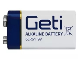 Baterie 9V (6LR61) alkalická Geti