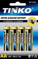 Baterie AA (LR6) 1,5V alkalická TINKO