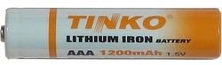Baterie AAA (R03) 1,5V lithiová TINKO