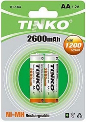 Baterie nabíjecí AA (R6) NiMH 1,2V 2600mAh TINKO