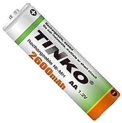 Baterie nabíjecí AA (R6) NiMH 1,2V 2600mAh TINKO