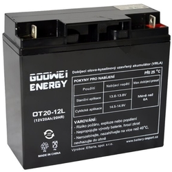 Baterie olověná, akumulátor GOOWEI ENERGY OT20-12, 20Ah, 12V ( VRLA )