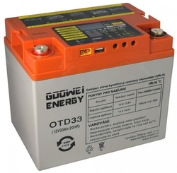 Baterie olověná, akumulátor GOOWEI ENERGY OTD33, 33Ah, 12V DEEP CYCLE (GEL)