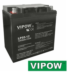 Baterie olověná 12V 55Ah VIPOW