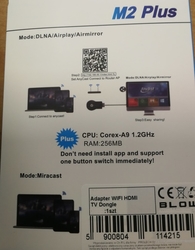Bezdrátový HDMI adaptér pro zrcadlení obrazovky AnyCast M2 Plus WiFi dongle