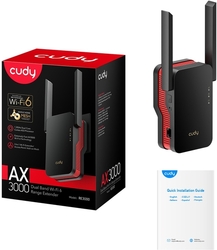 Cudy RE3000 Wi-Fi 6 Range Extender, AX3000