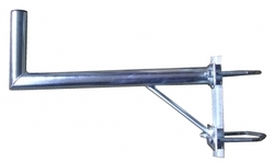 Držák na stožár 70 cm, průměr 42 mm, 2x třmen k vinklu, vzpěra, žárový zinek