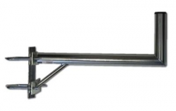 Držák na stožár 70 cm, průměr 42 mm, 2x třmen k vinklu, vzpěra
