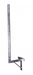 Držák na zeď 30/120 cm, průměr 42 mm, T základna žárový zinek, vzpěra