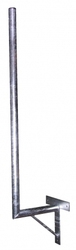 Držák na zeď 45/120 cm, průměr 42 mm, T základna, vzpěra