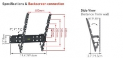 Držák TV Barkan 31, E31.B - Naklápěcí do 40kg 56"