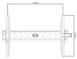 Držák TV CABLETECH T0121, naklápěcí 37-70", do 50kg