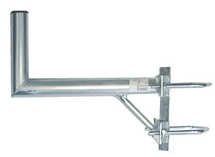 Držák na stožár 50 cm, průměr 42 mm, 2x třmen k vinklu, vzpěra, žárový zinek