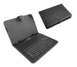 Pouzdro na tablet 8'' s klávesnicí s micro/mini USB, černé